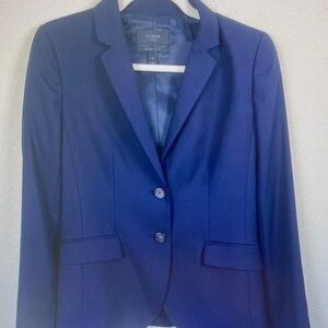 J. Crew Navy Blue Tailored Blazer